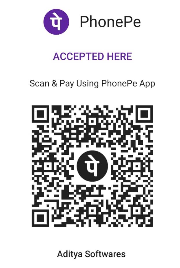 Scan to pay Aditya Softwares with any UPI app